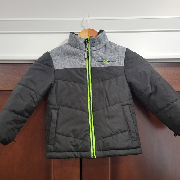 ZeroXposur Other - ZeroXposur Kids Gray and Neon Green Puffer Jacket